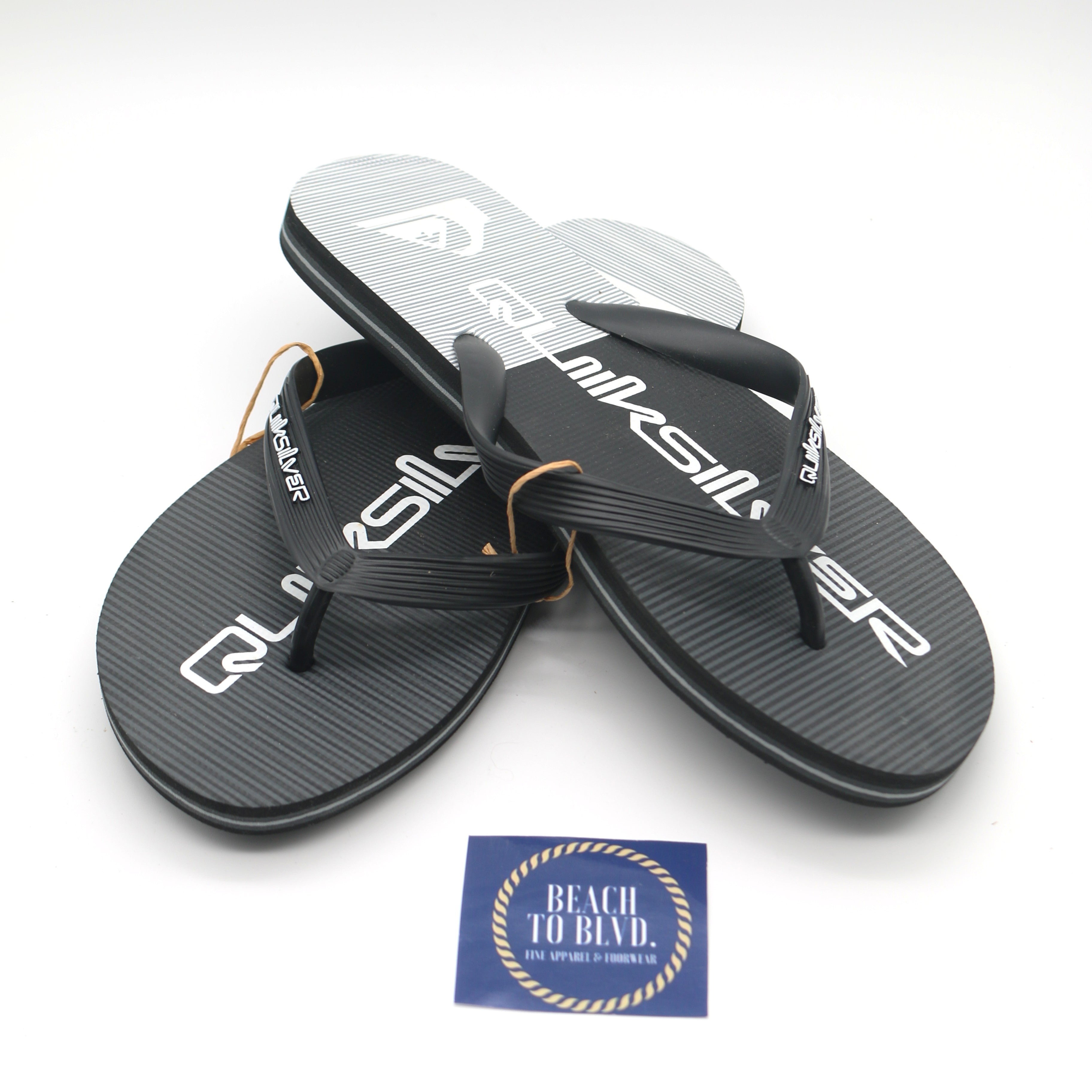 Quiksilver Men's Molokai Stripe 3 Point Flip Flop Sandal - BeachToBlvd