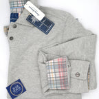 Tommy Bahama Las Arias Long Sleeve Polo - LT Grey Heather - BeachToBlvd