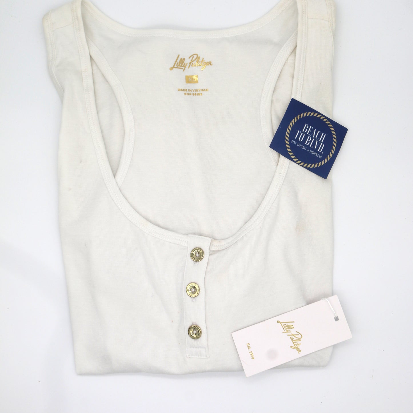 Lilly Pulitzer Sera Knit Tank Top - Resort White