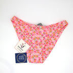 Kulani Kinis Minimal Full Coverage Bikini Bottom - Frangipani Fever (Kulani Kinis X Pura Vida Collection) - BeachToBlvd