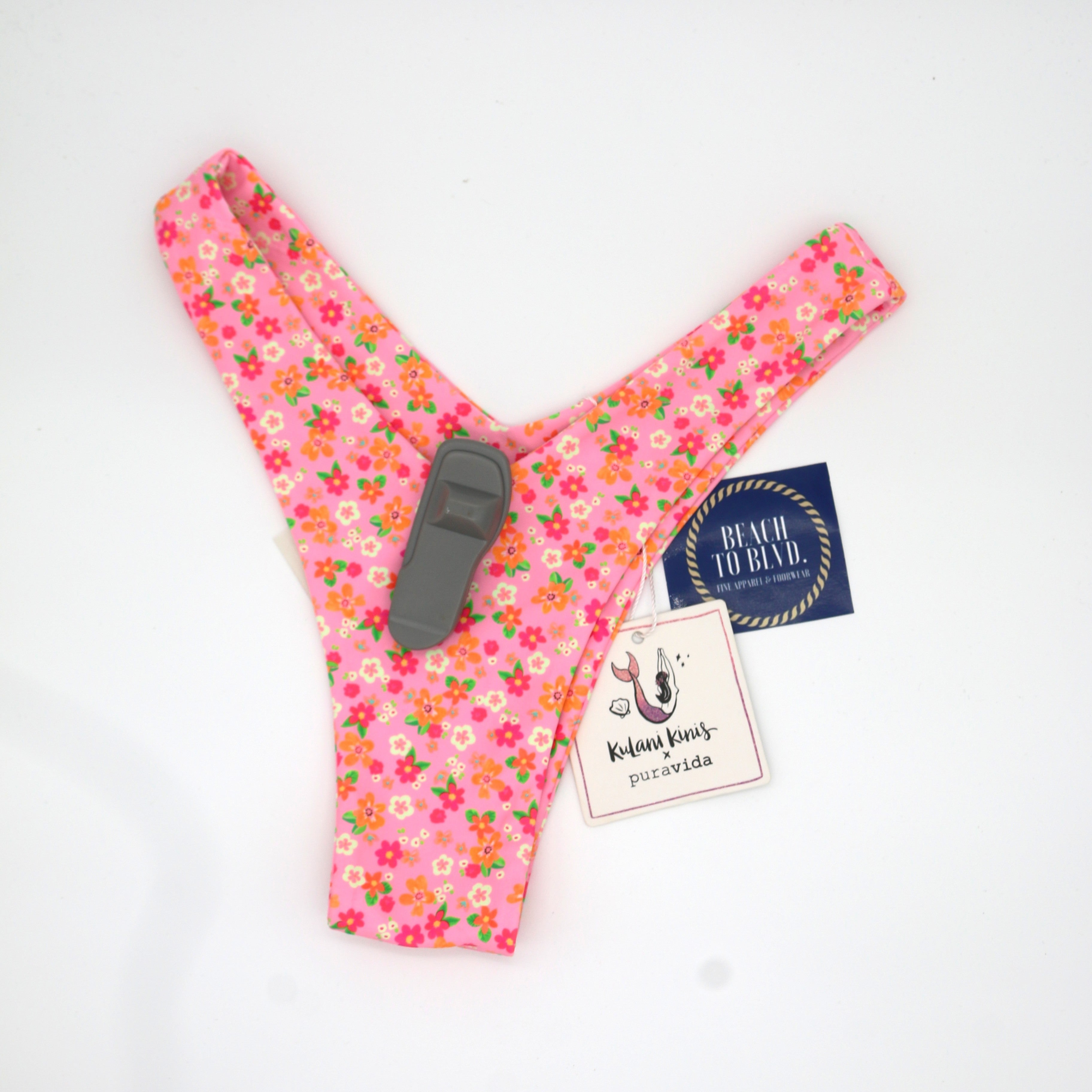 Kulani Kinis: Frangipani Fever Cheeky V Bikini Bottom - BeachToBlvd