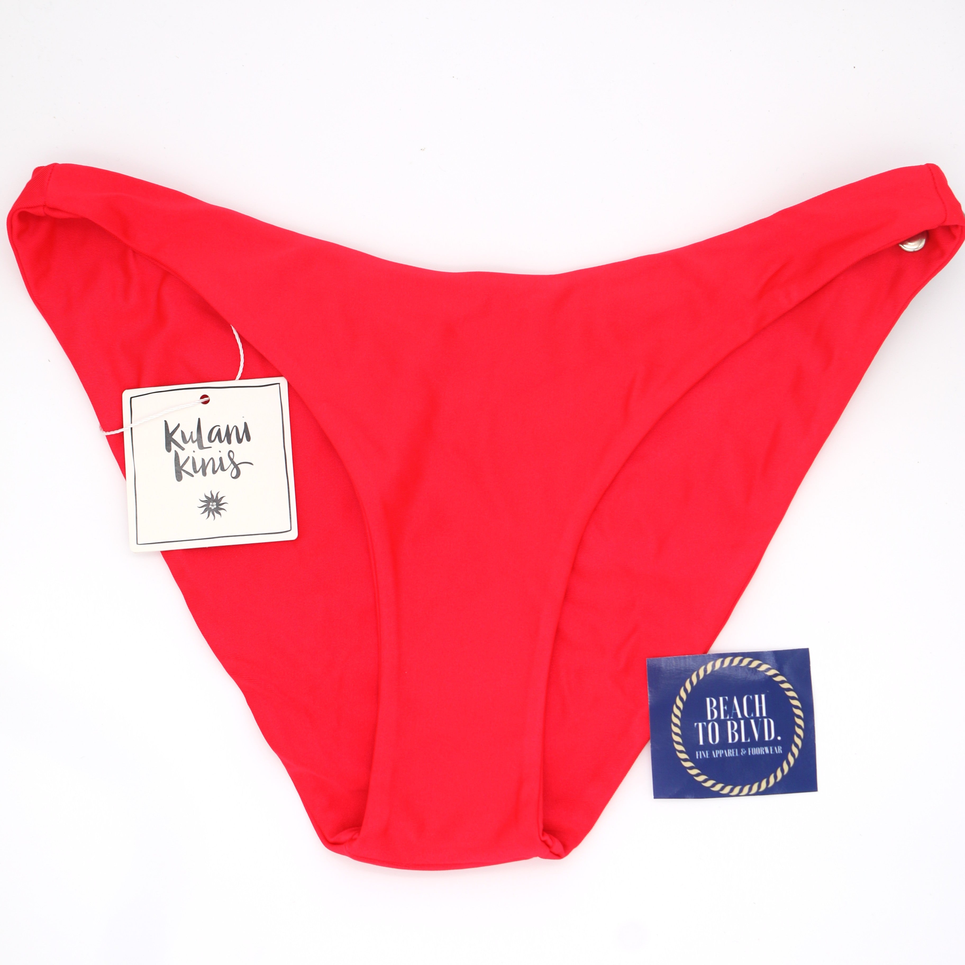 Kulani Kinis Neon Rose Shimmer Minimal Full Coverage Bottom - BeachToBlvd