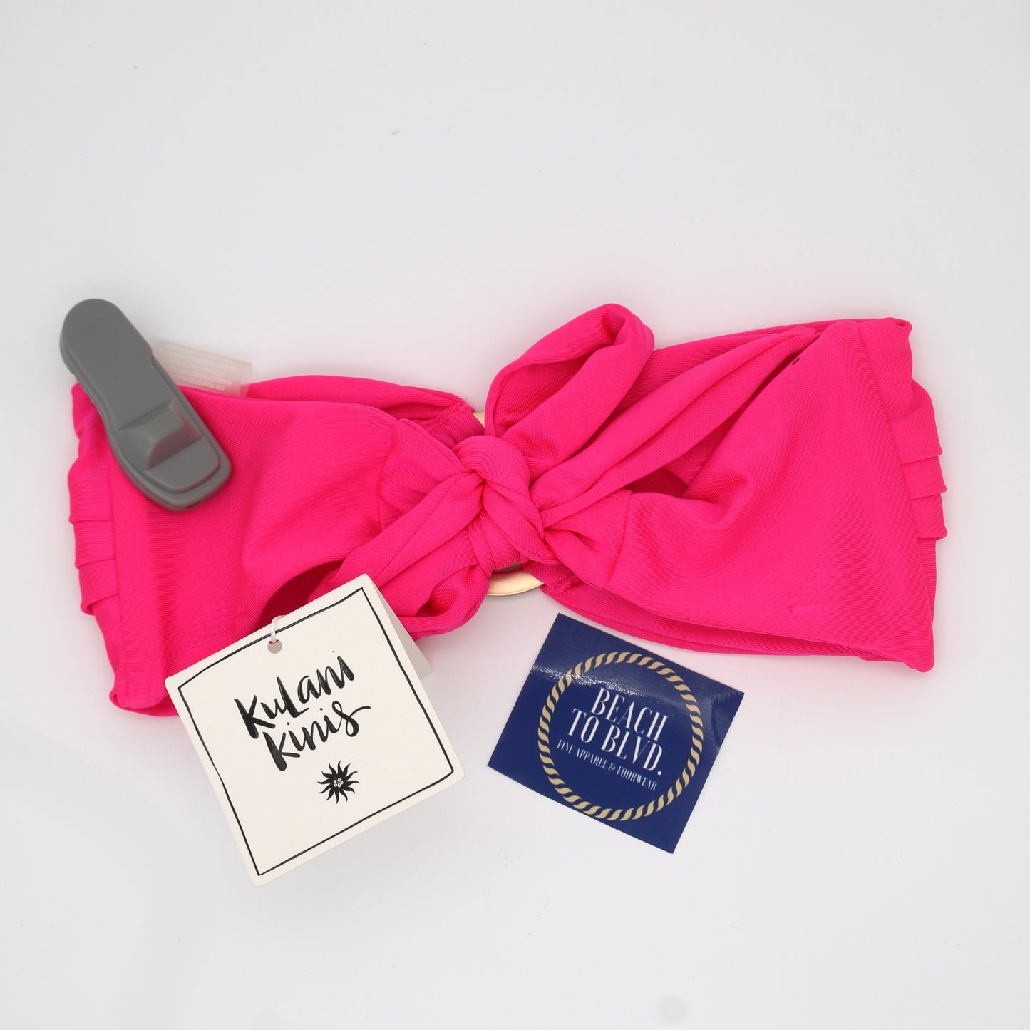 Kulani Kinis Strapless Bandeau Bikini Top- Posh Pink