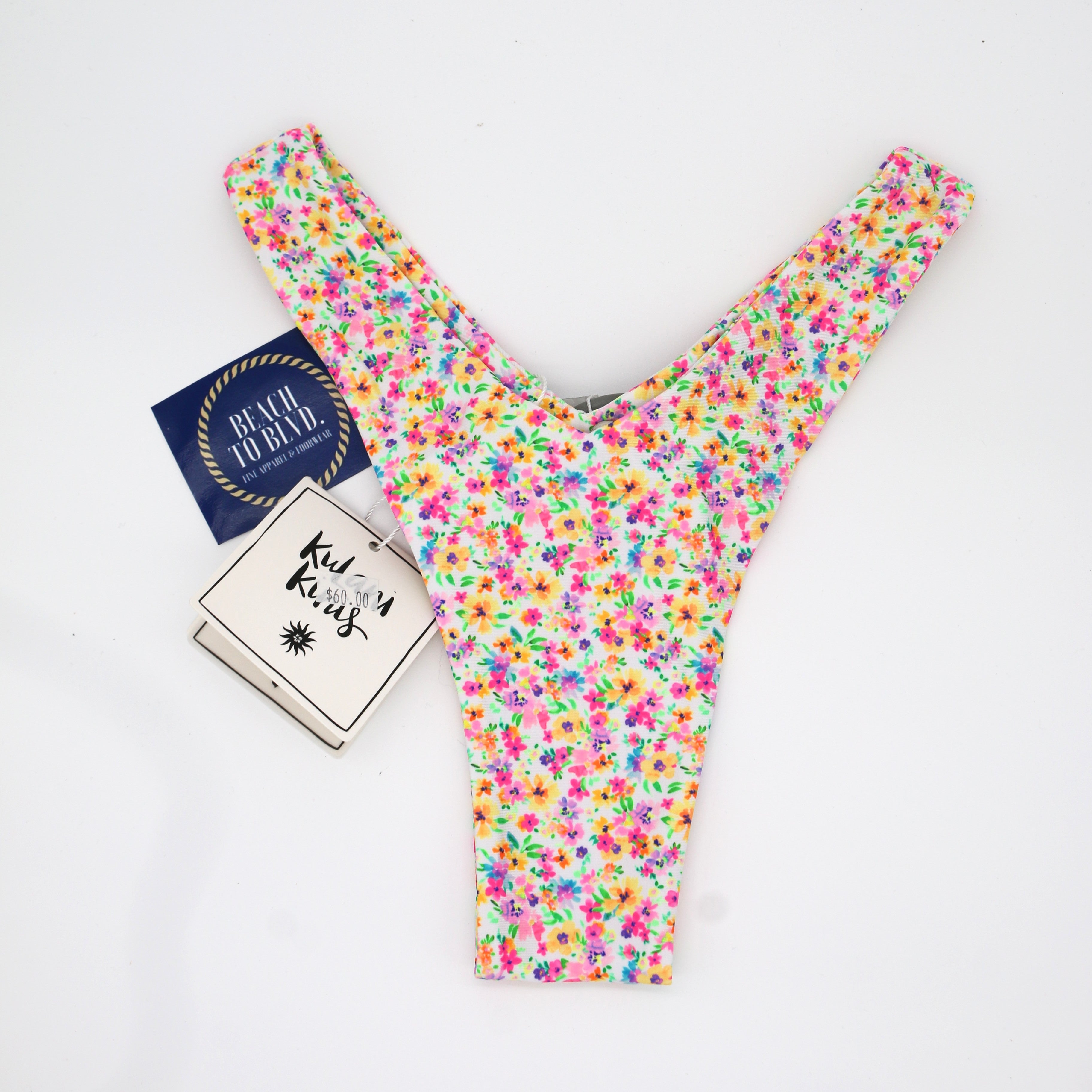 Kulani Kinis Y Cheeky Swim Bottoms- Dollhouse - BeachToBlvd