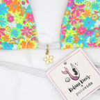Kulani Kinis Bind Tie Halter Bikini Top- Sweet Sunshine - BeachToBlvd