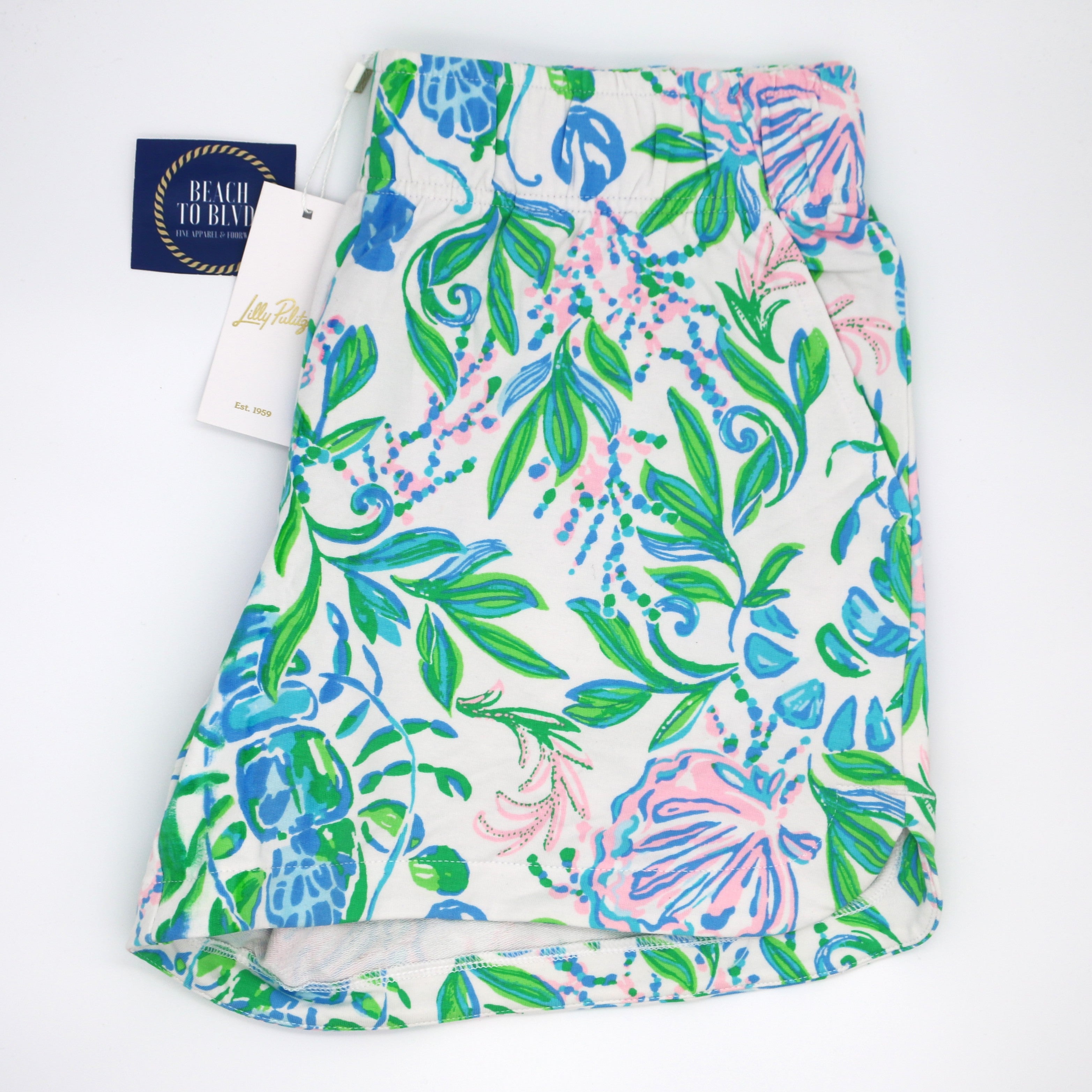 Lilly Pulitzer 5" Kylar Knit Short - Mizner Red Seaside Harbour - BeachToBlvd