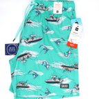 SAXX Oh Buoy 2N1 Volley 7inch Teal Shark Fishing Boat Swimwear
