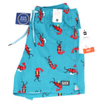 SAXX Oh Buoy 2n1 Volley 5inch Short Men's Blue Shrimp Drawstring Swimwear