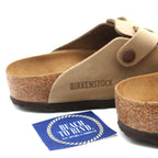 Birkenstock Boston Oiled Leather Sandals - Tobacco Brown - BeachToBlvd