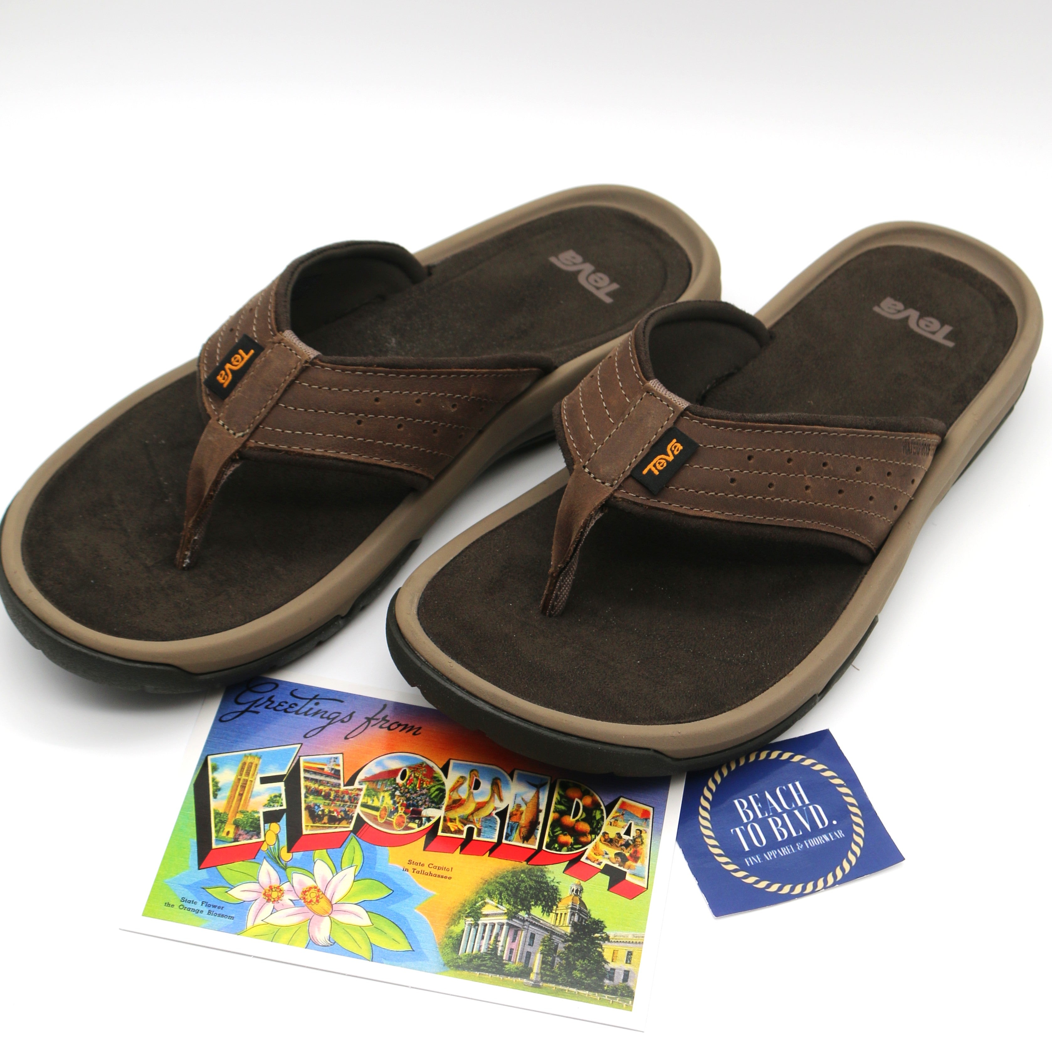 Teva Men's Langdon Flip Sandal - Walnut - BeachToBlvd