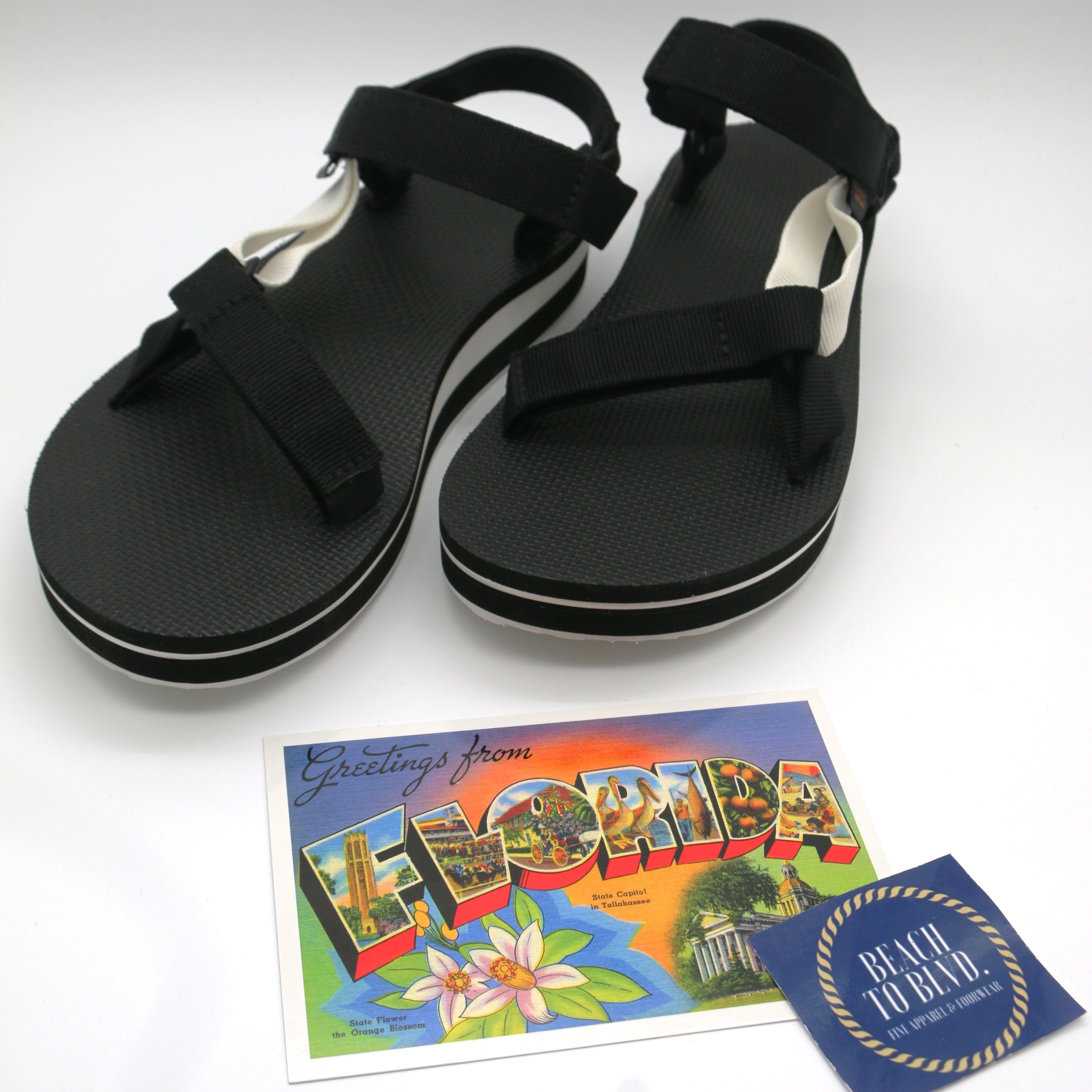 Teva Women's Midform Universal Sandal - Black\Bright White - BeachToBlvd