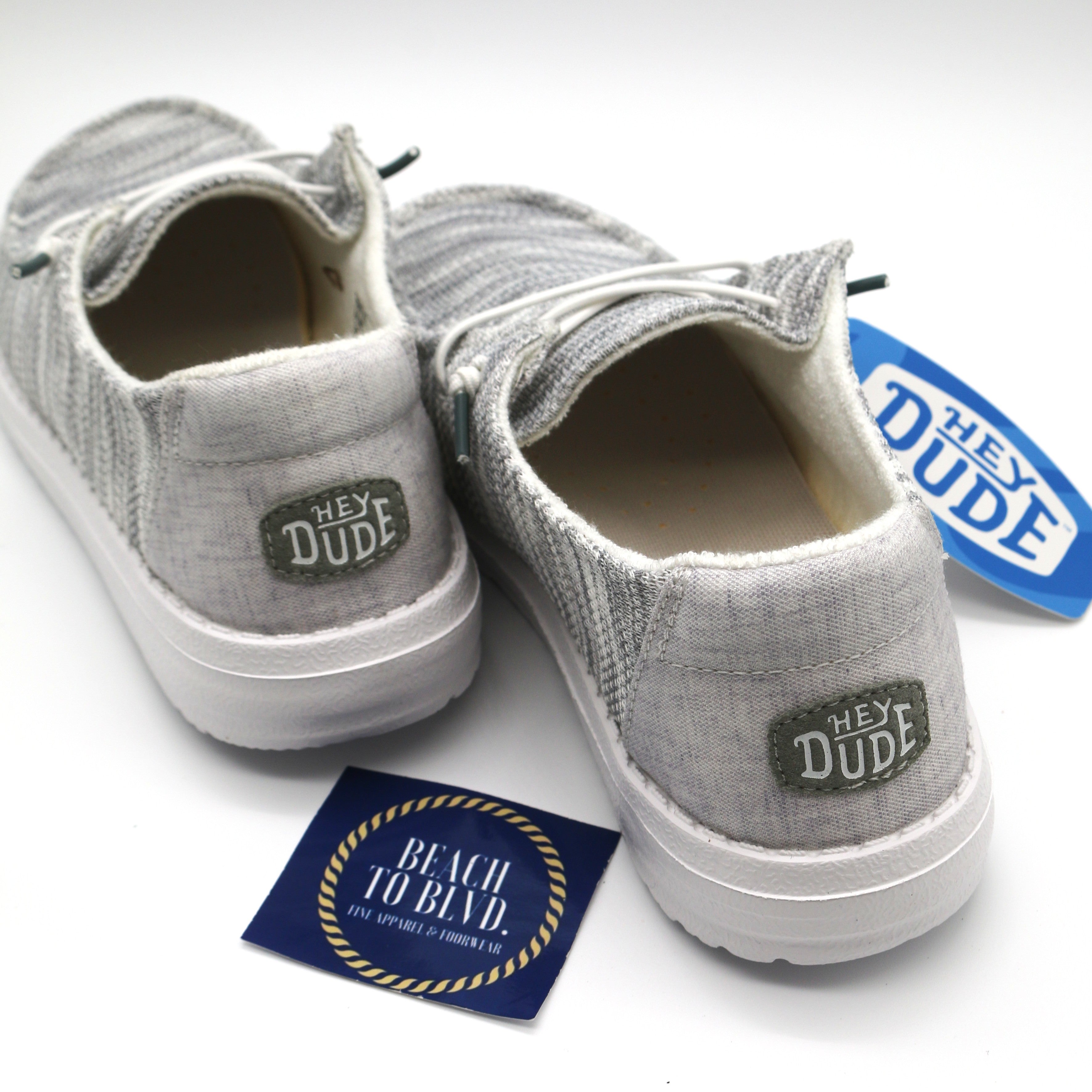 Heydude Wendy Sox Women's Shoes - Glacier Grey - BeachToBlvd