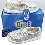 Heydude Wendy Sox Women's Shoes - Glacier Grey - BeachToBlvd