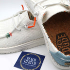 Heydude Shoes Wendy Boho White Crochet