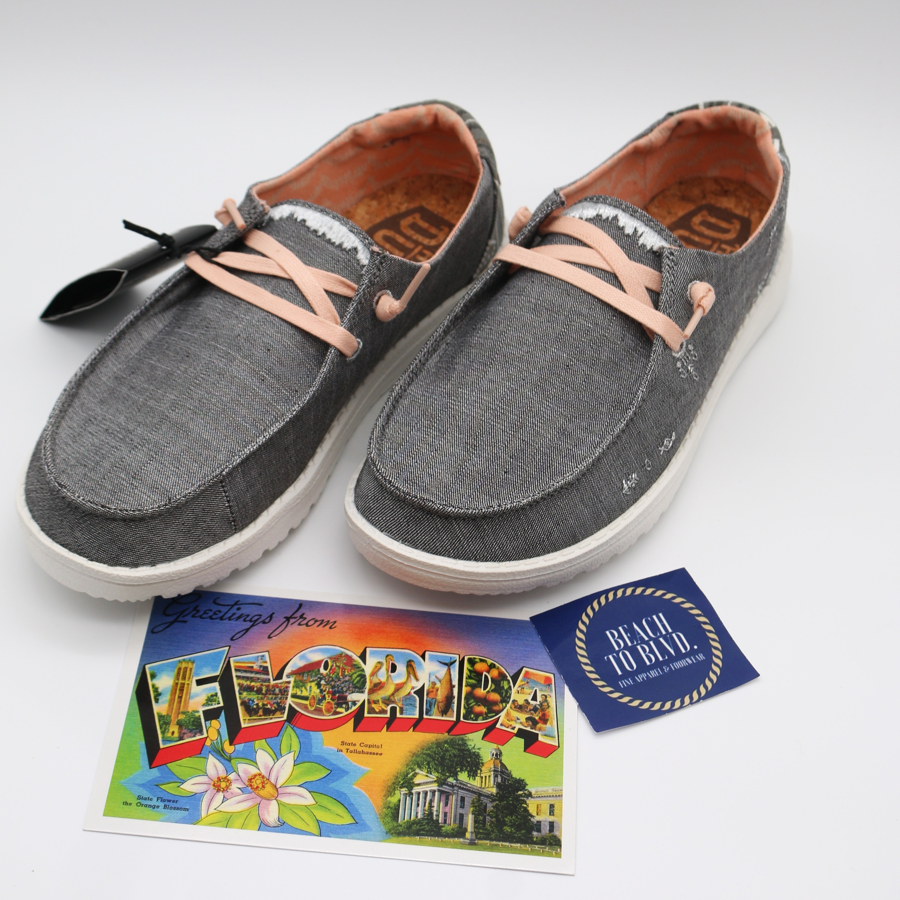 Heydude Shoes Wendy Boho Grey - BeachToBlvd