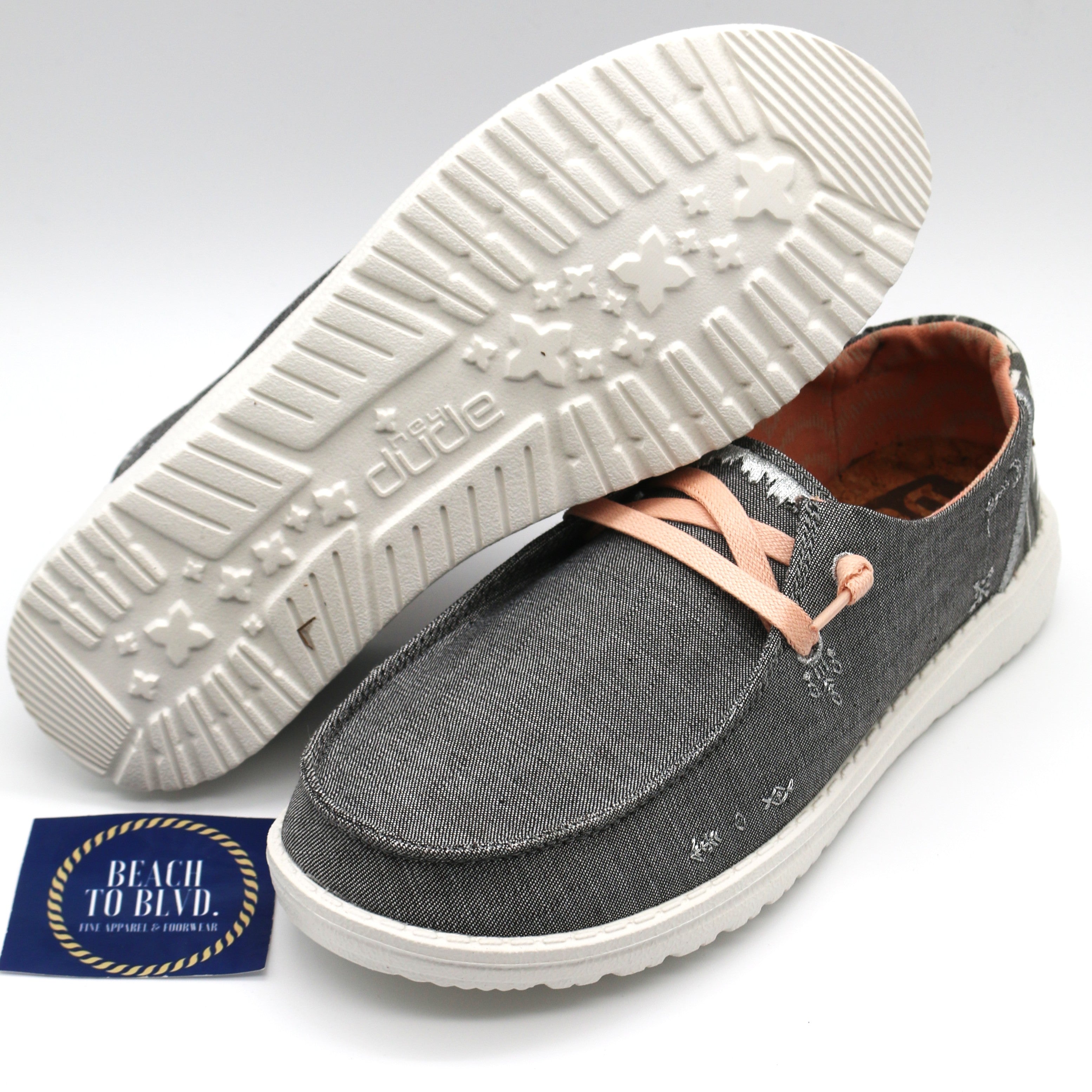 Heydude Shoes Wendy Boho Grey - BeachToBlvd