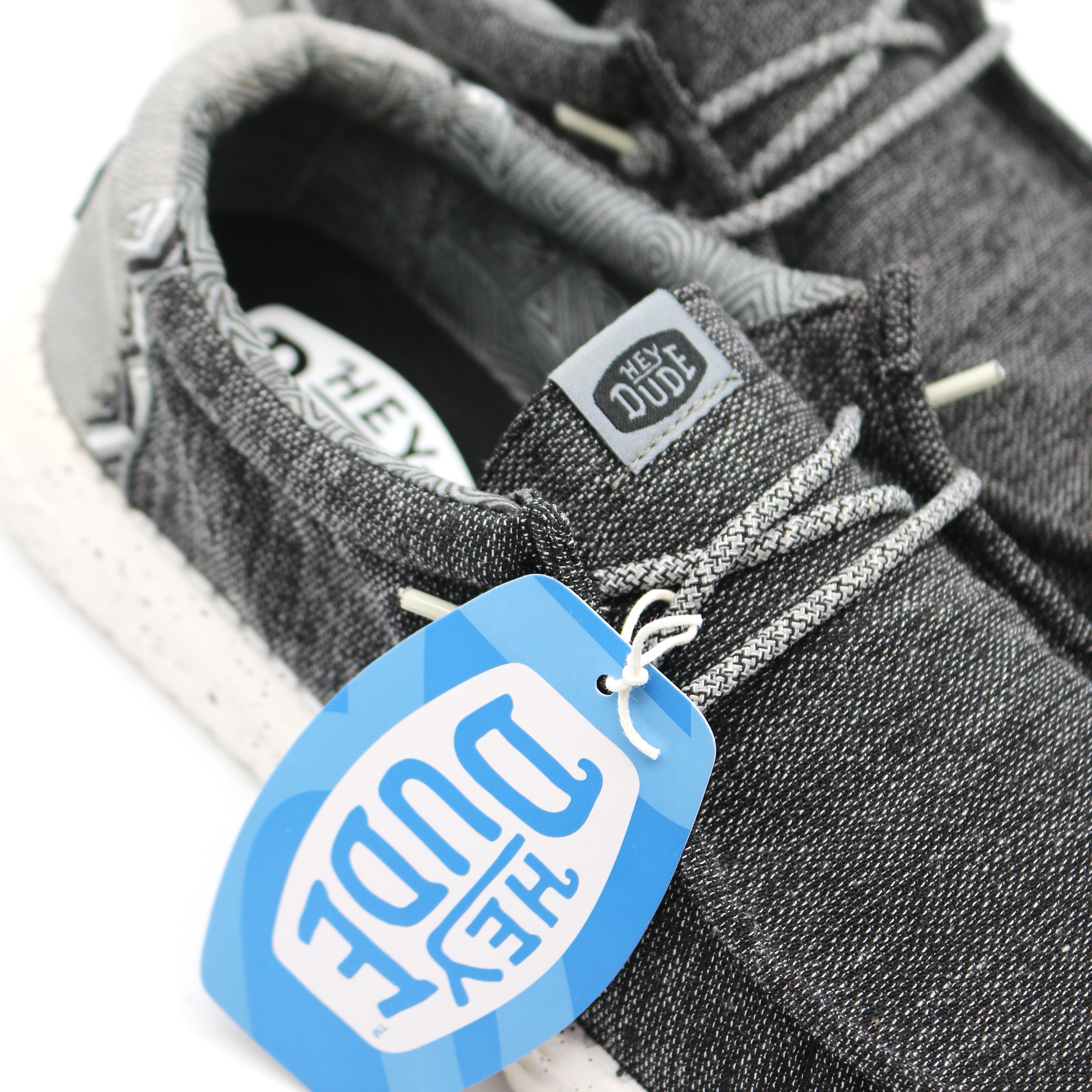 Heydude Wally Coastline Men's Shoes - Black/White - BeachToBlvd