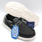 Heydude Wally Coastline Men's Shoes - Black/White - BeachToBlvd