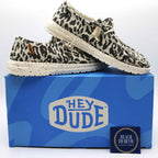 Heydude Wendy Woven Cheetah Grey Women's Shoes