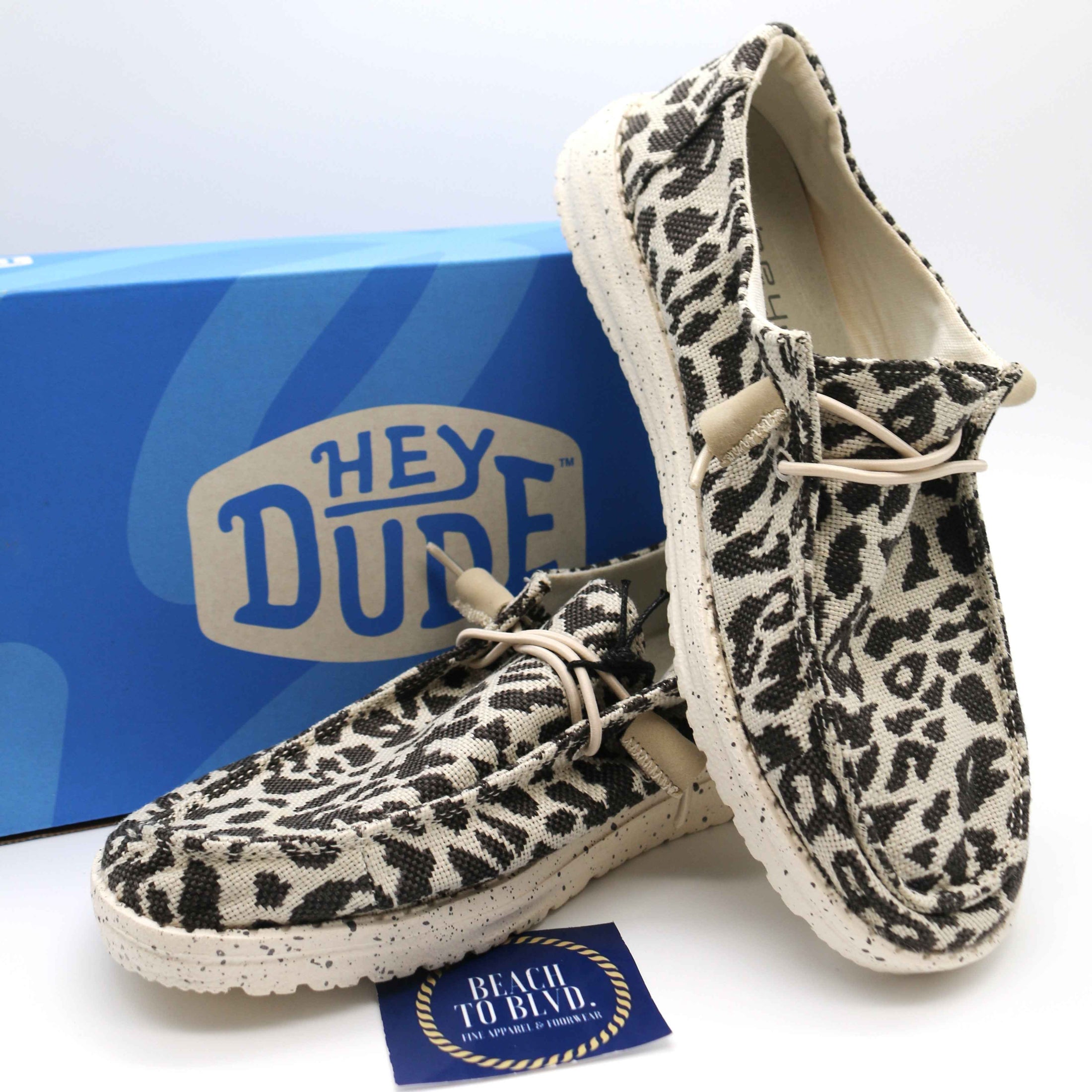 Heydude Wendy Woven Cheetah Grey Women's Shoes