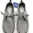 Heydude Wendy Chambray Women's Shoes - Grey - BeachToBlvd