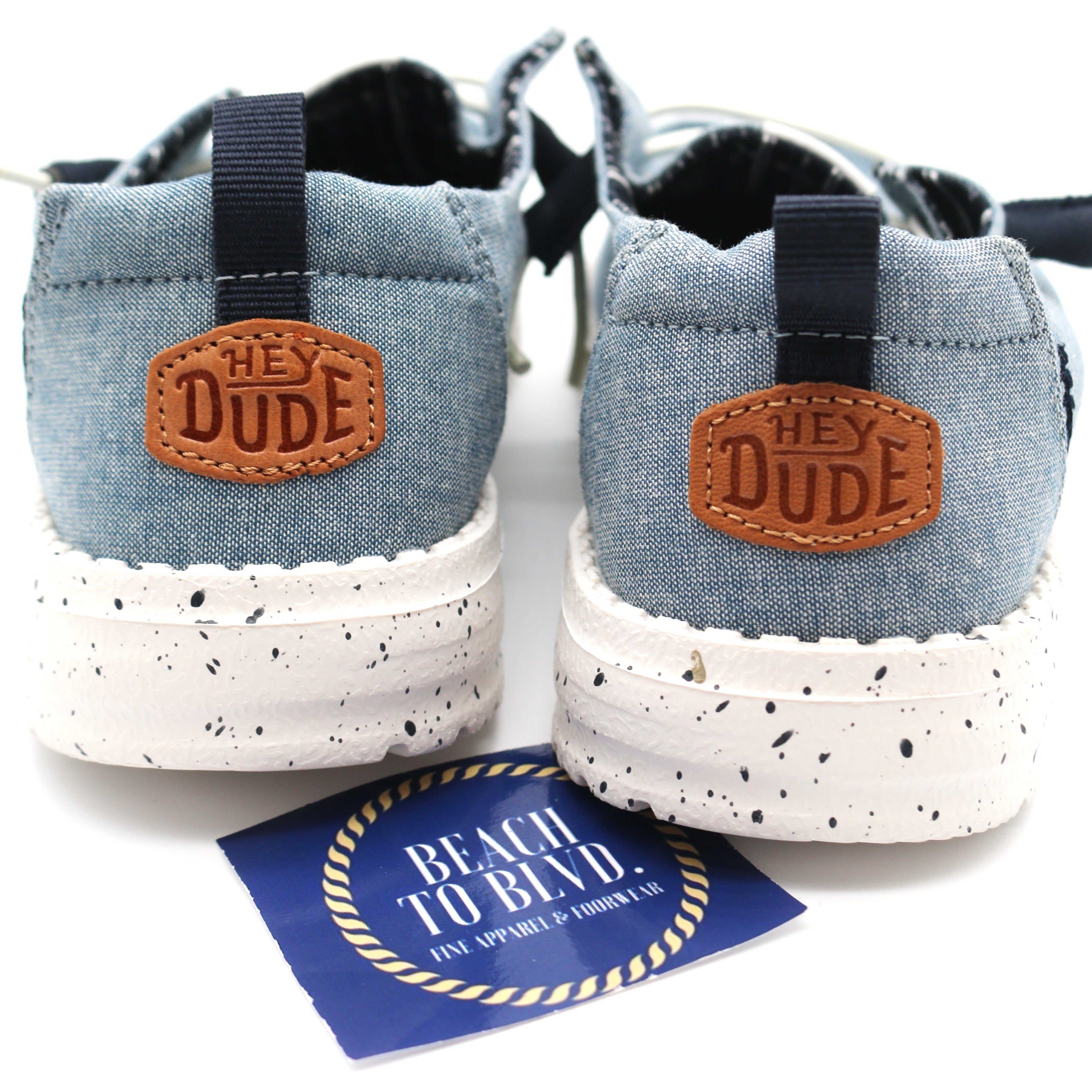 Heydude Wendy Chambray Women's Shoes - Light Blue - BeachToBlvd
