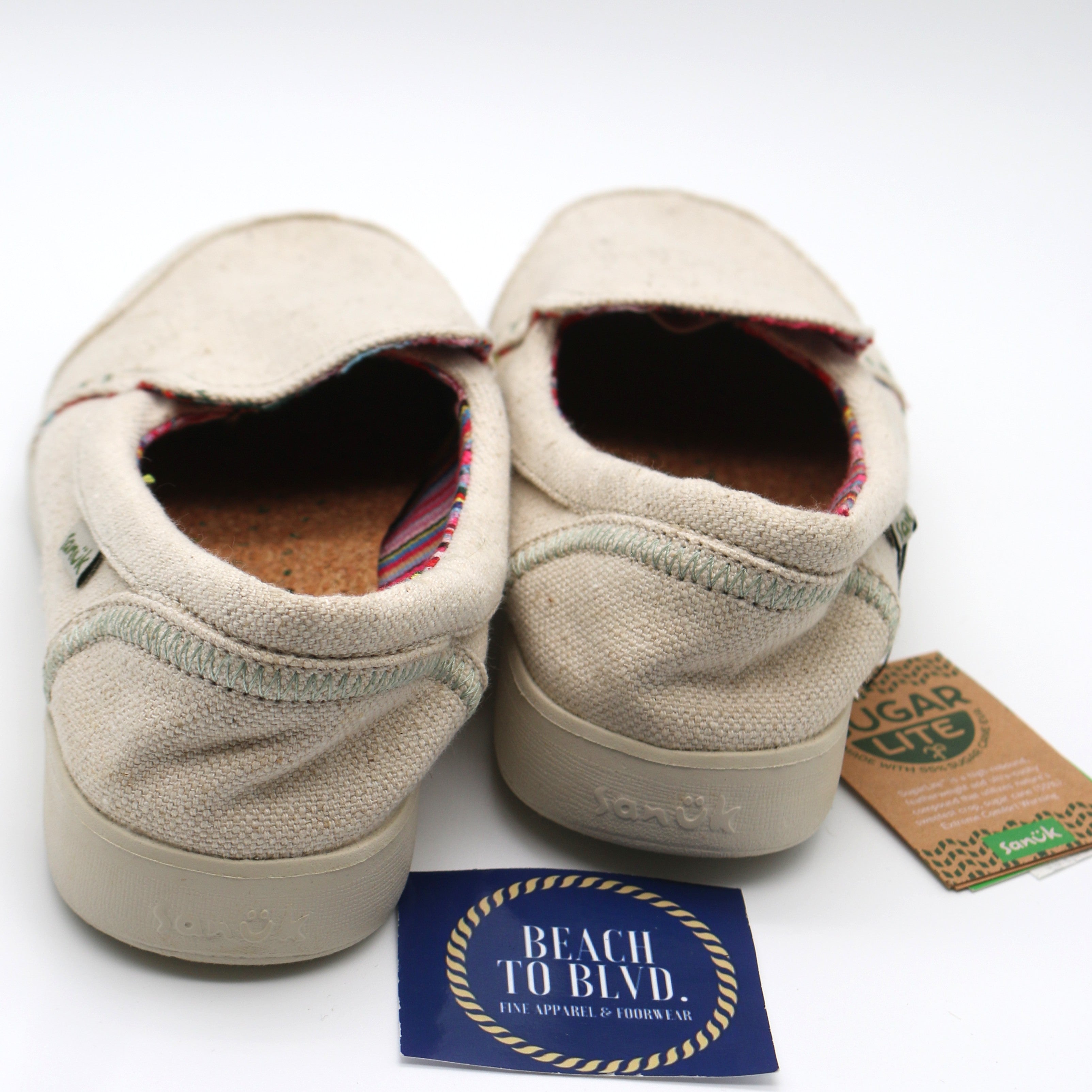 Sanuk Sidewalk Surfer Lite 2 Sl Oatmilk - Women - BeachToBlvd