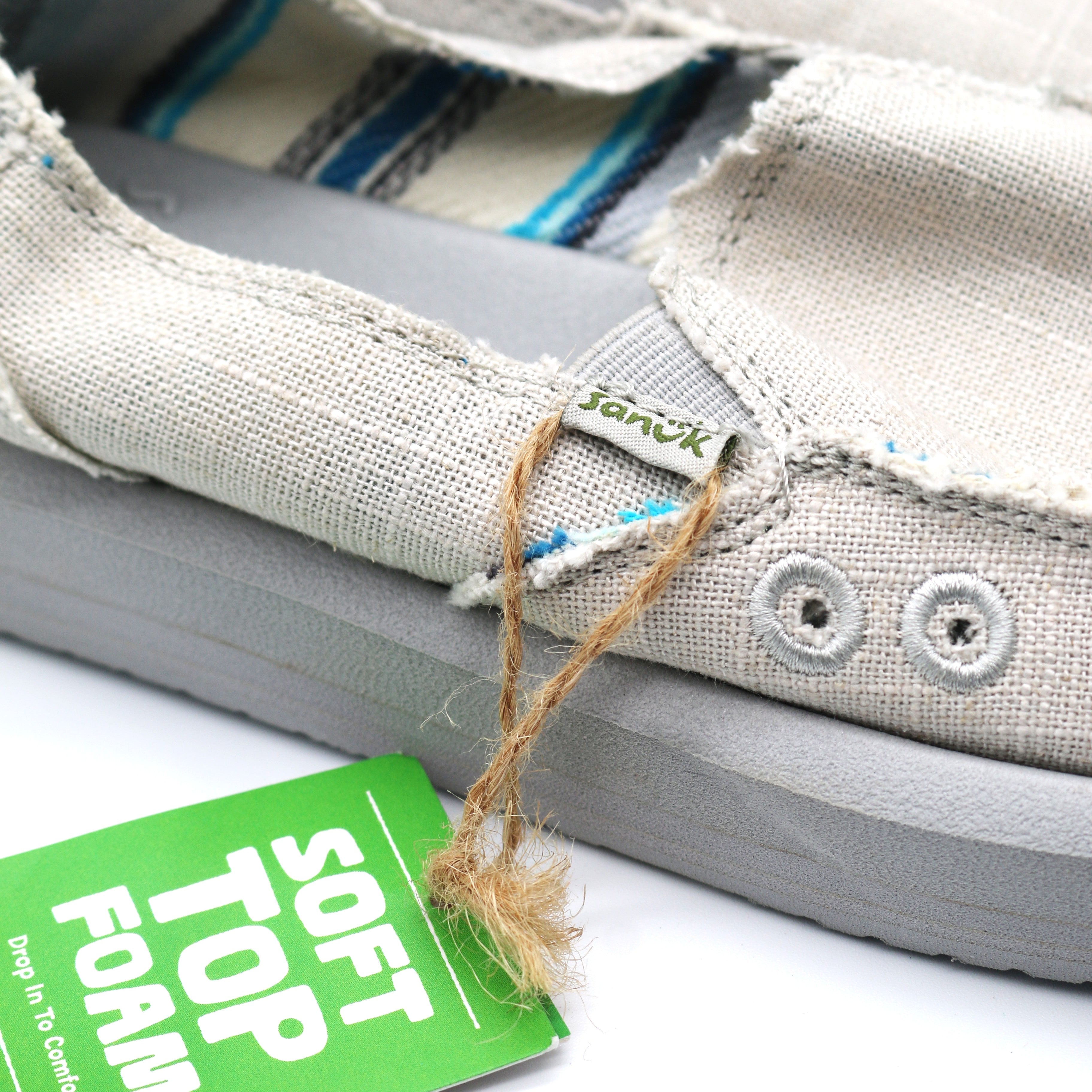 Sanuk Donna St Hemp Grey - Women - BeachToBlvd