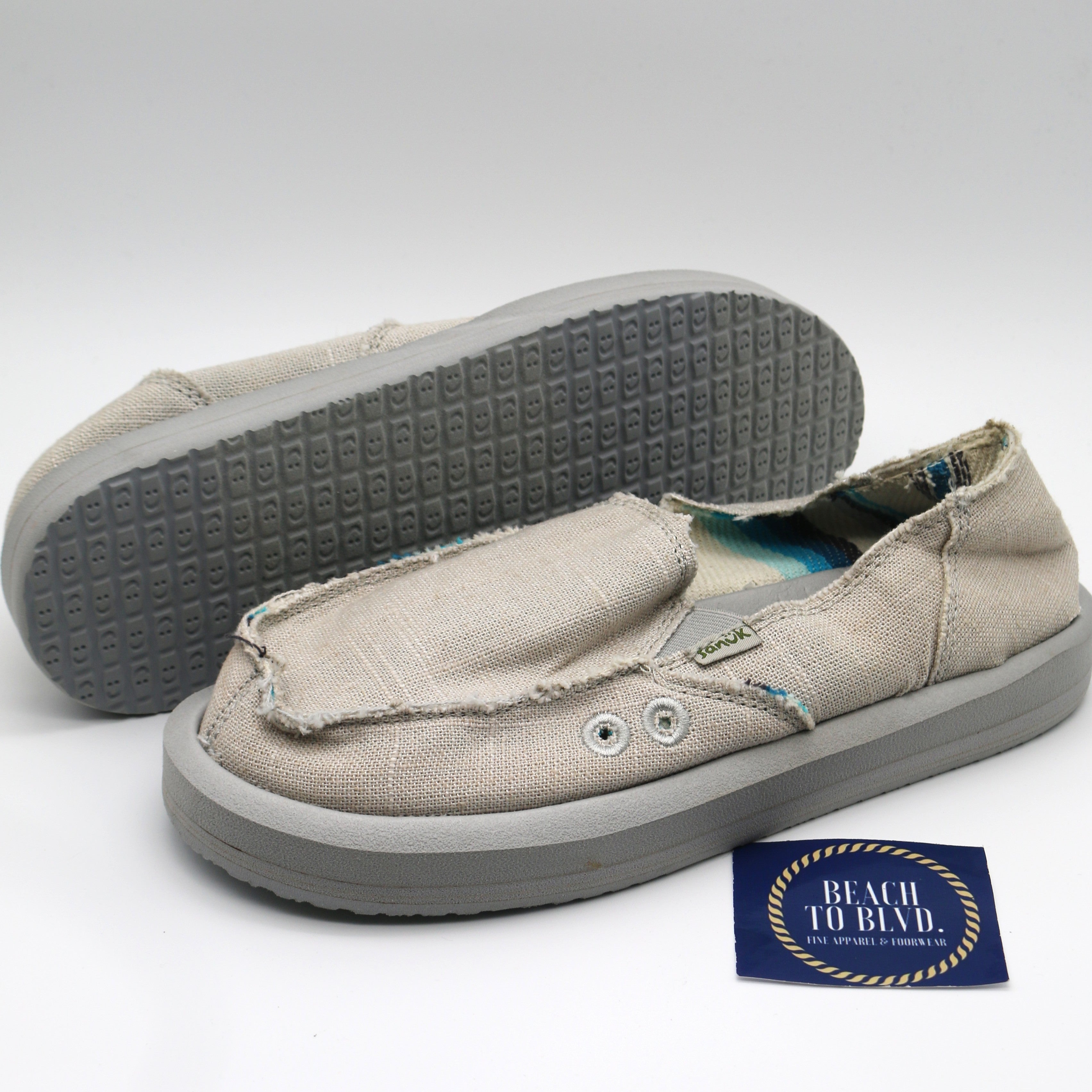Sanuk Donna St Hemp Grey - Women - BeachToBlvd