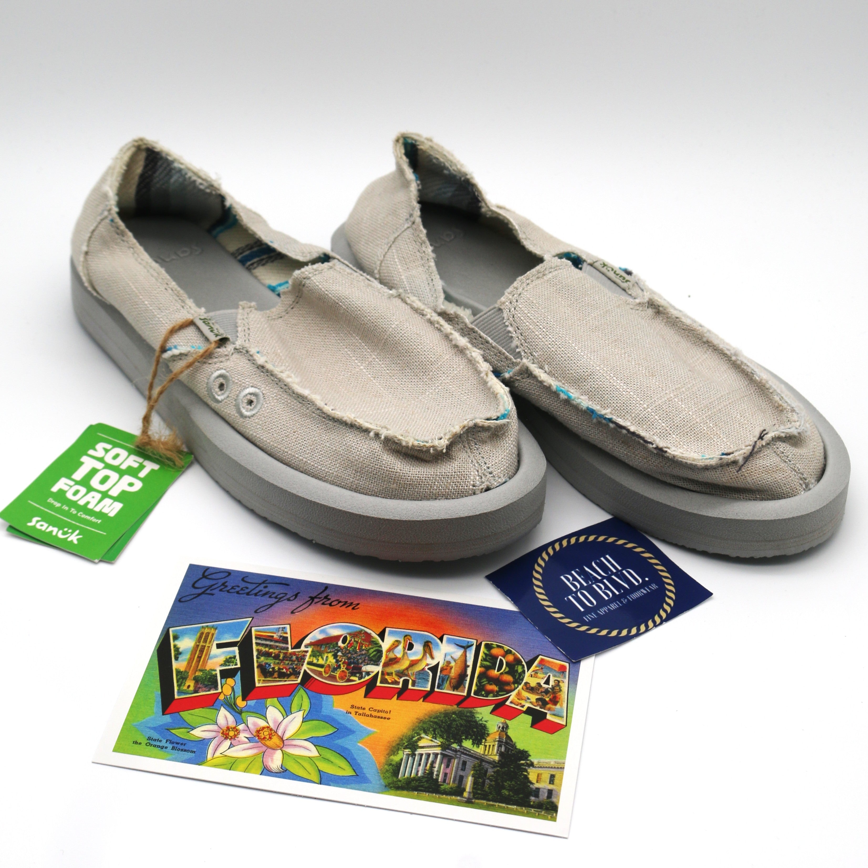 Sanuk Donna St Hemp Grey - Women - BeachToBlvd