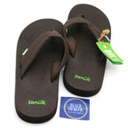 Sanuk Mens Beer Cozy 2 Sandals - Dark Brown - BeachToBlvd