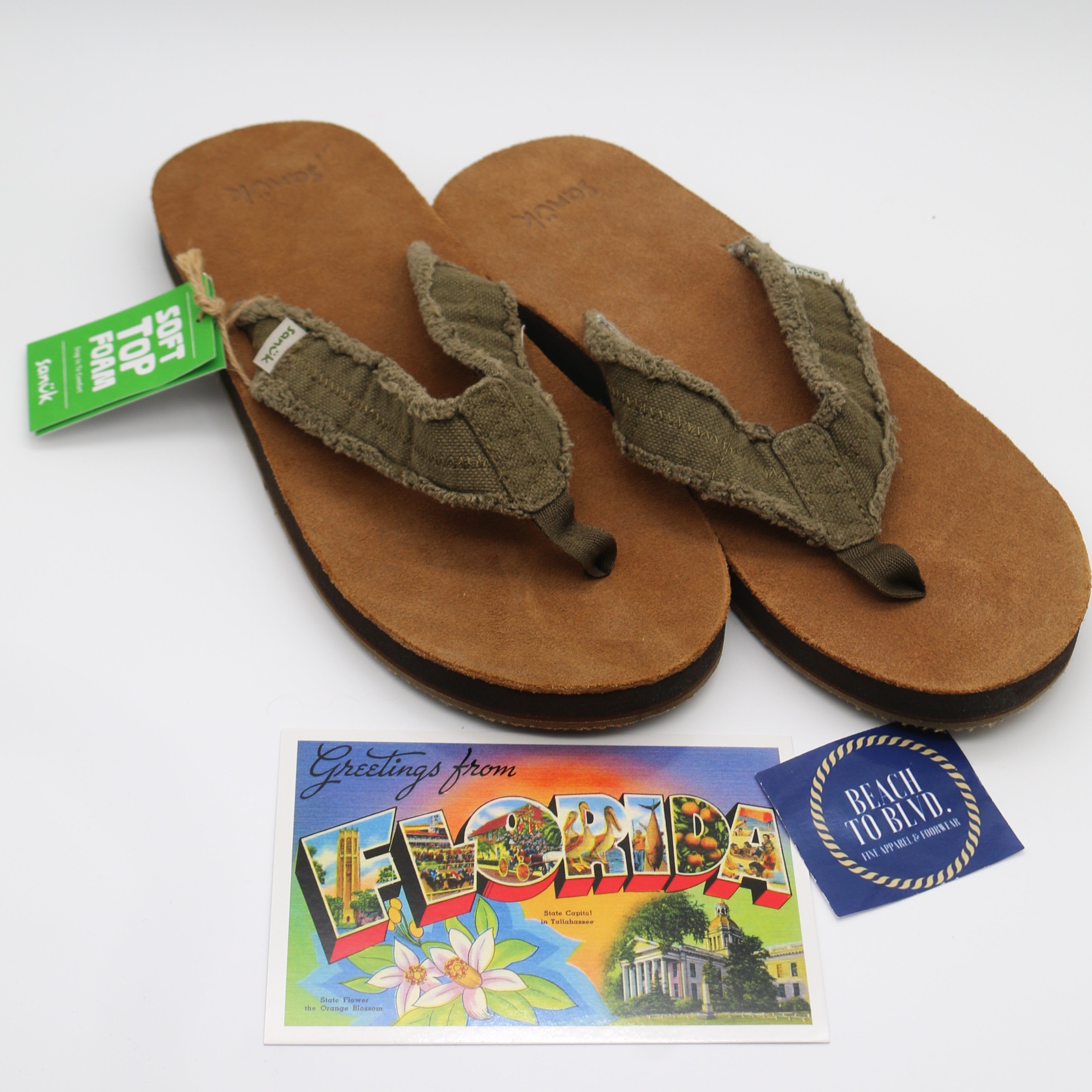 Sanuk Fraid Not St - Men Dark Olive - BeachToBlvd
