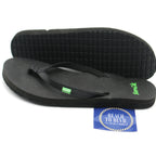 Sanuk Yoga Joy Womens Flip Flops- BLK - BeachToBlvd