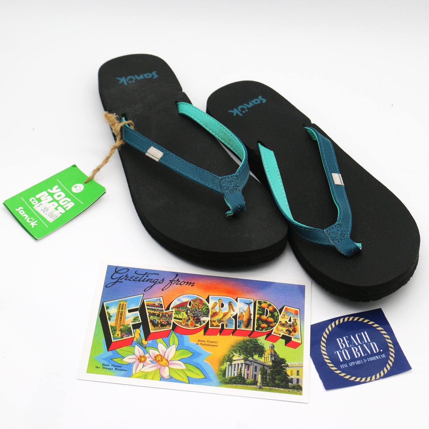 Sanuk Yoga Joy Womens Flip Flops- DPTL