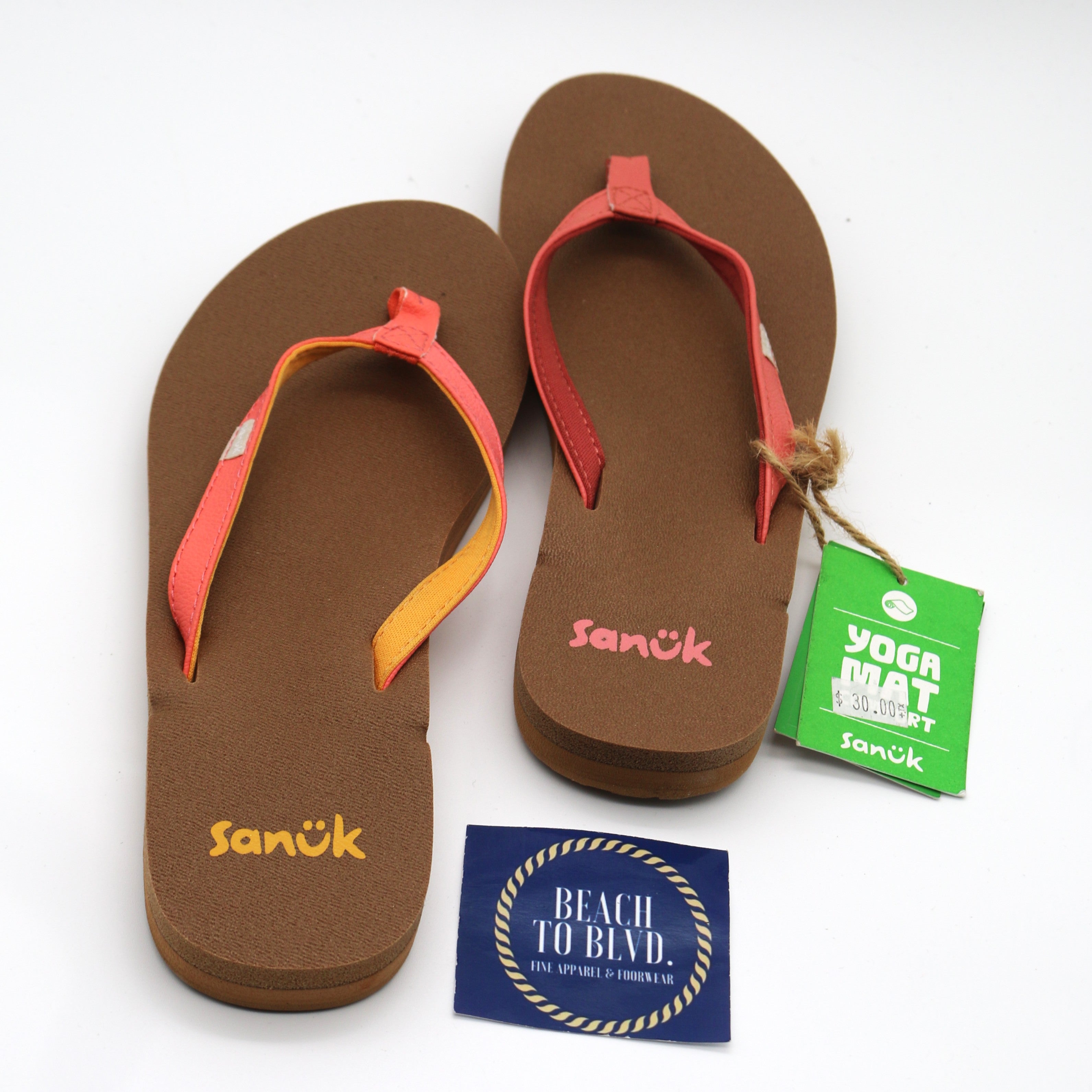 Sanuk Yoga Joy Womens Flip Flops- BTCL - BeachToBlvd