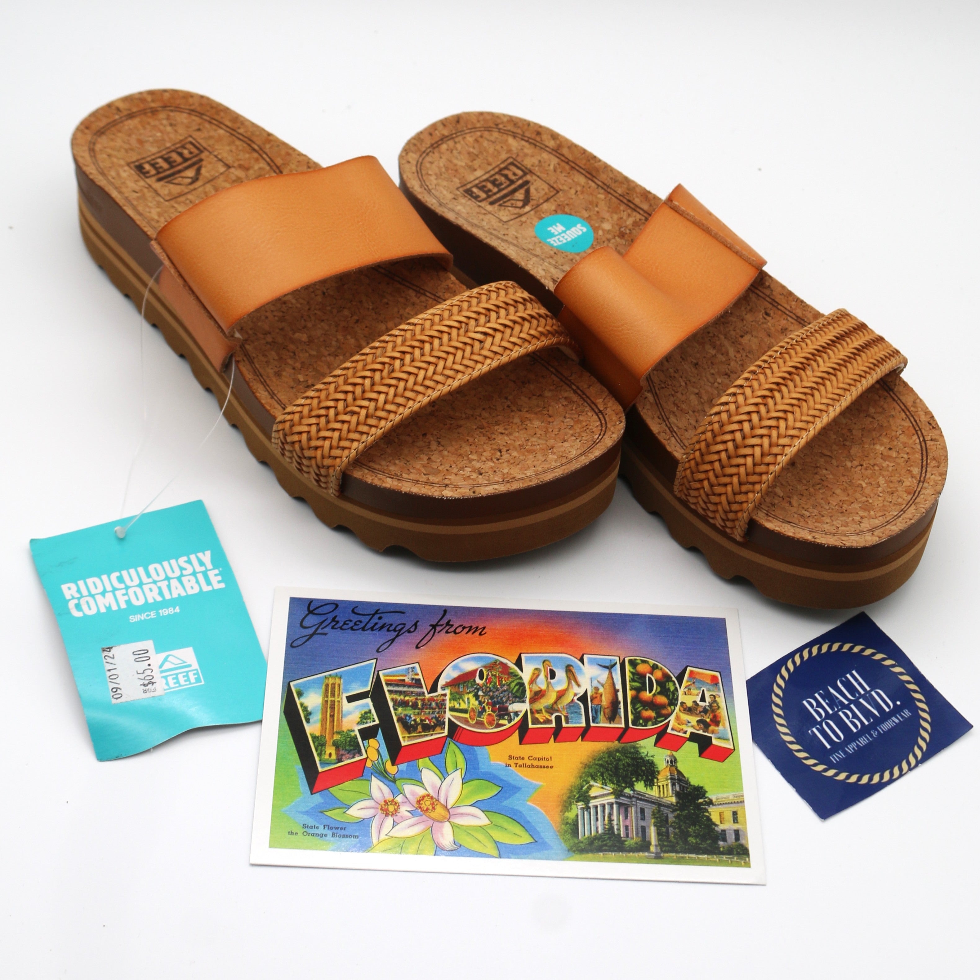 Reef Cushion Vista Hi Natural Braid Sandal - BeachToBlvd