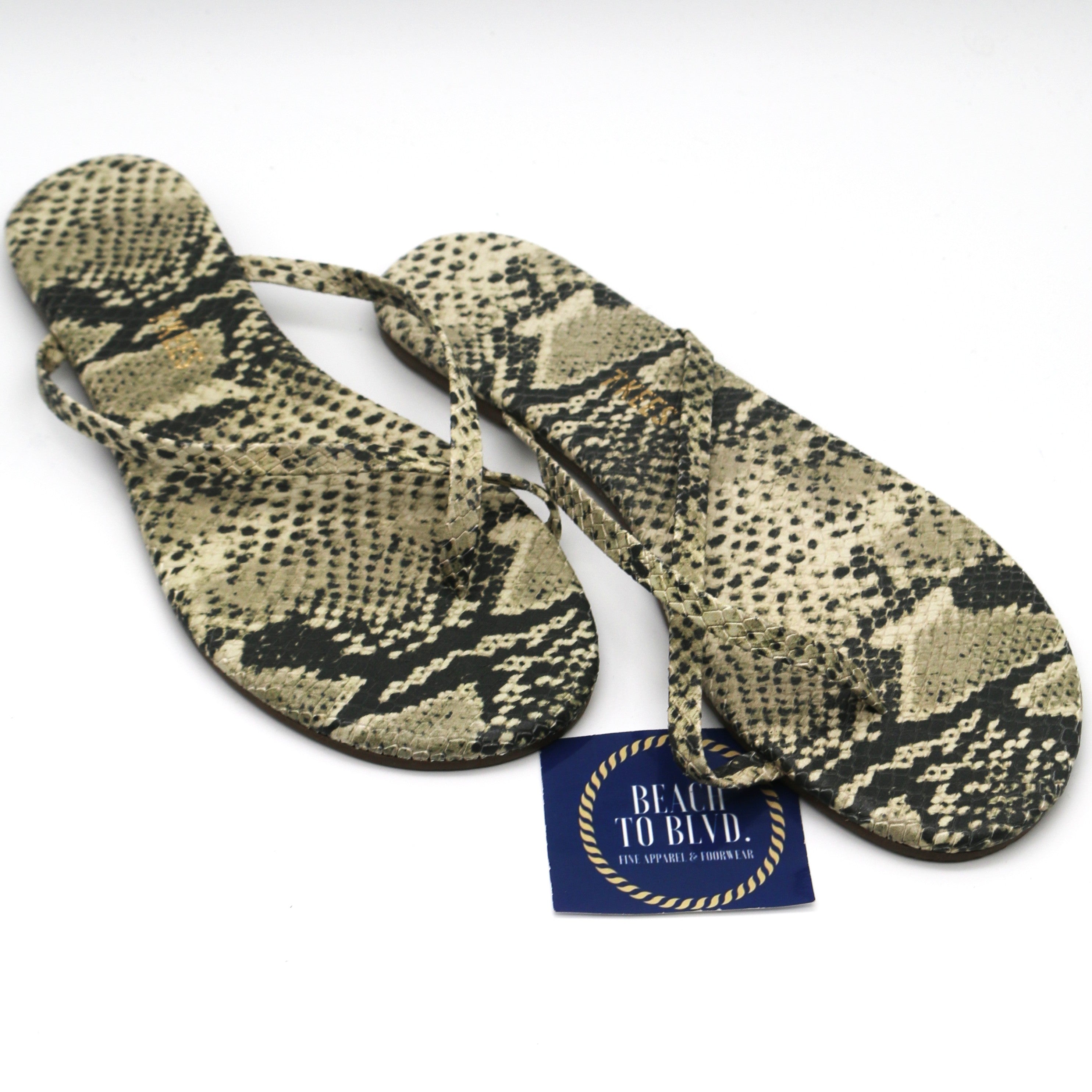 Tkees Riley Snakeskin Embossed Flip Flop