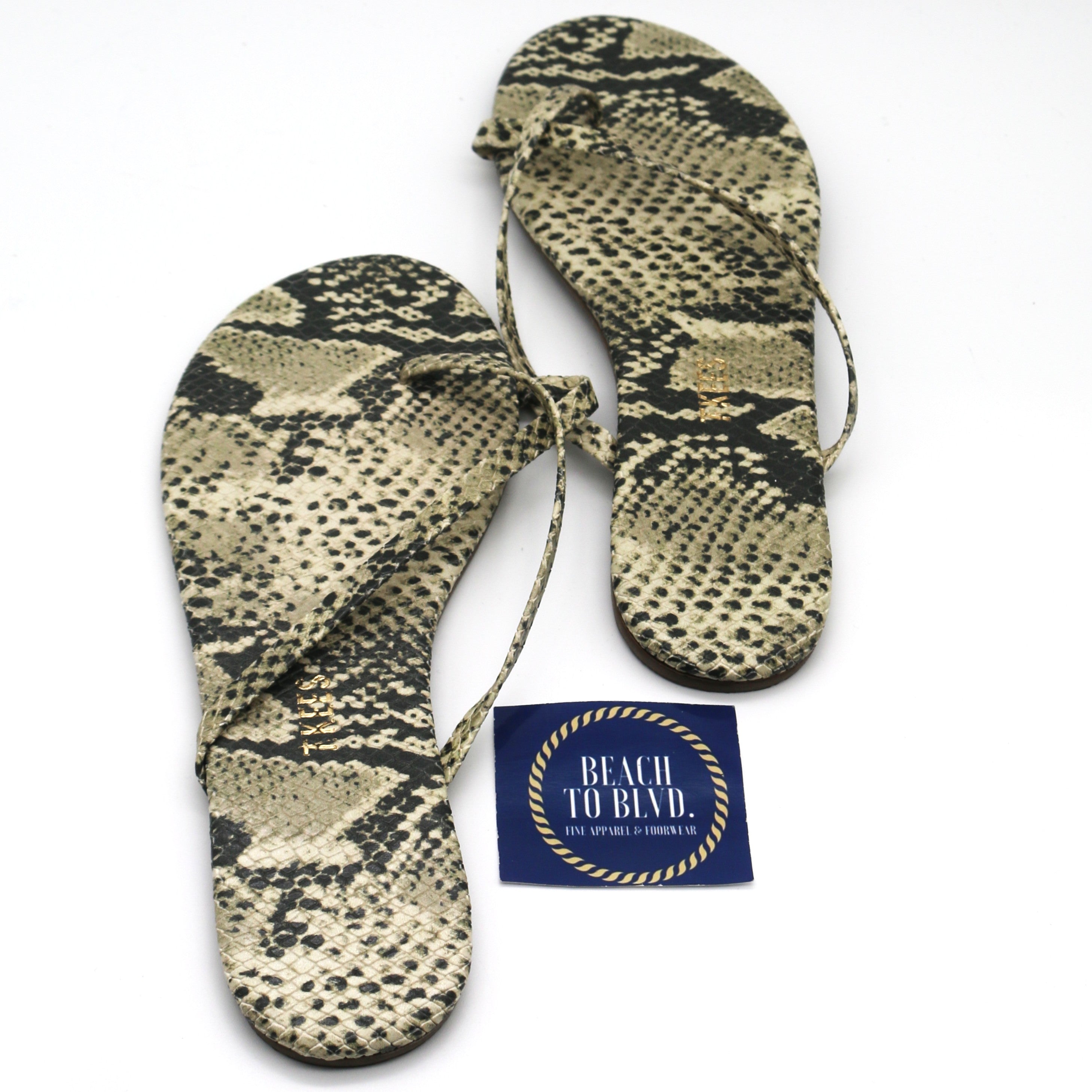 Tkees Riley Snakeskin Embossed Flip Flop
