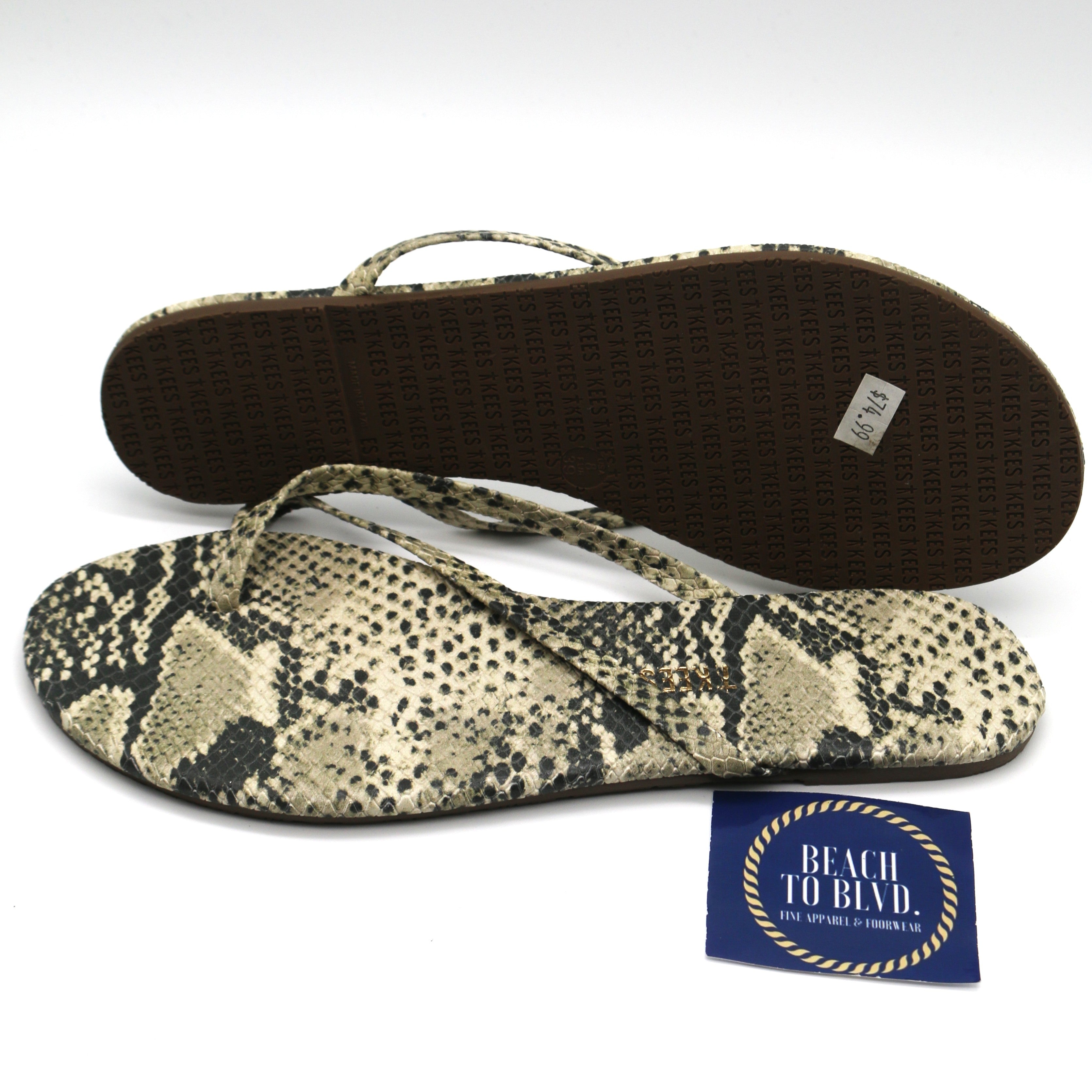 Tkees Riley Snakeskin Embossed Flip Flop