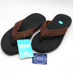 Reef Cushion Phantom 2.0 Leather Men's Sandals -Brown/Black