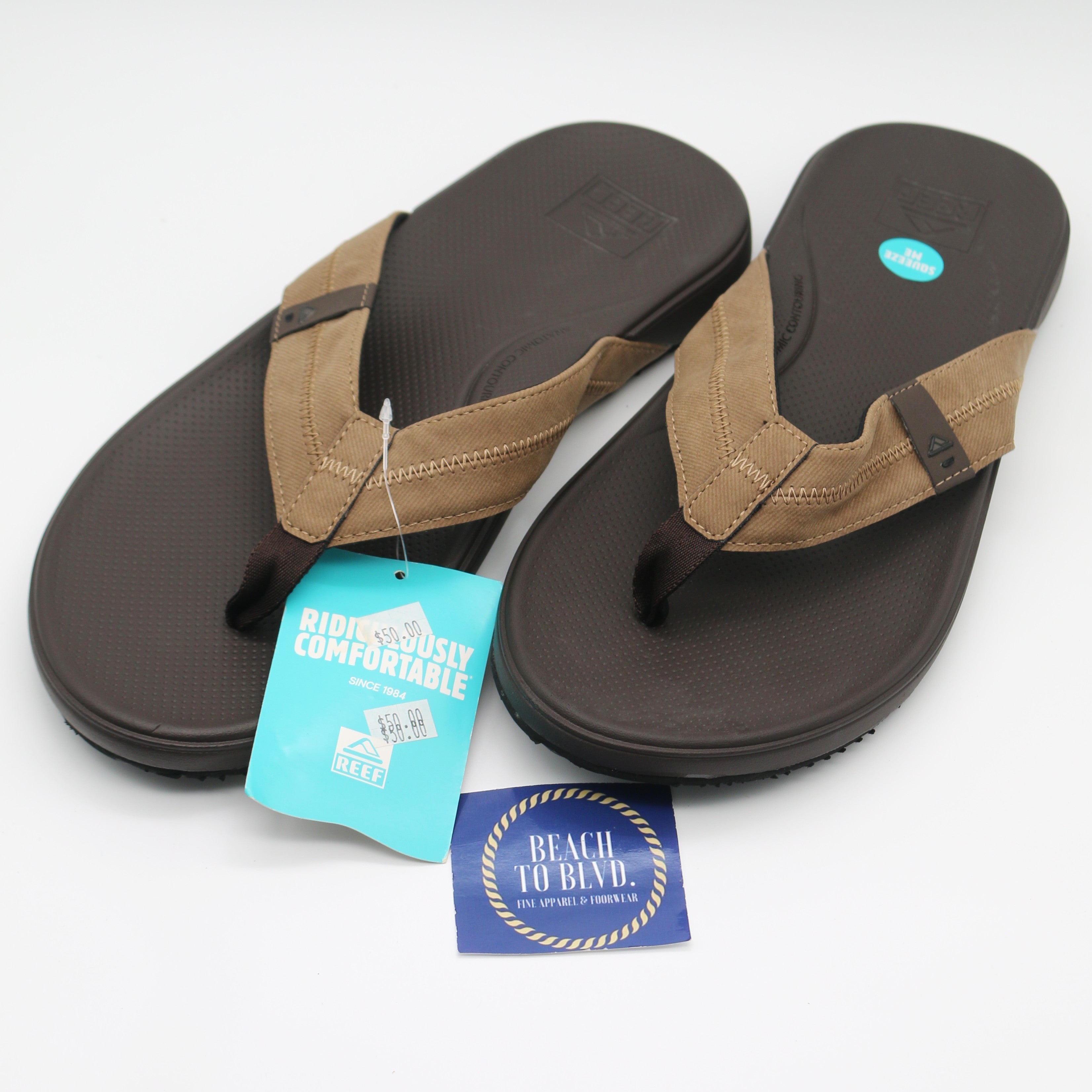Reef Cushion Phantom 2.0 Men's Sandals -Brown/Tan