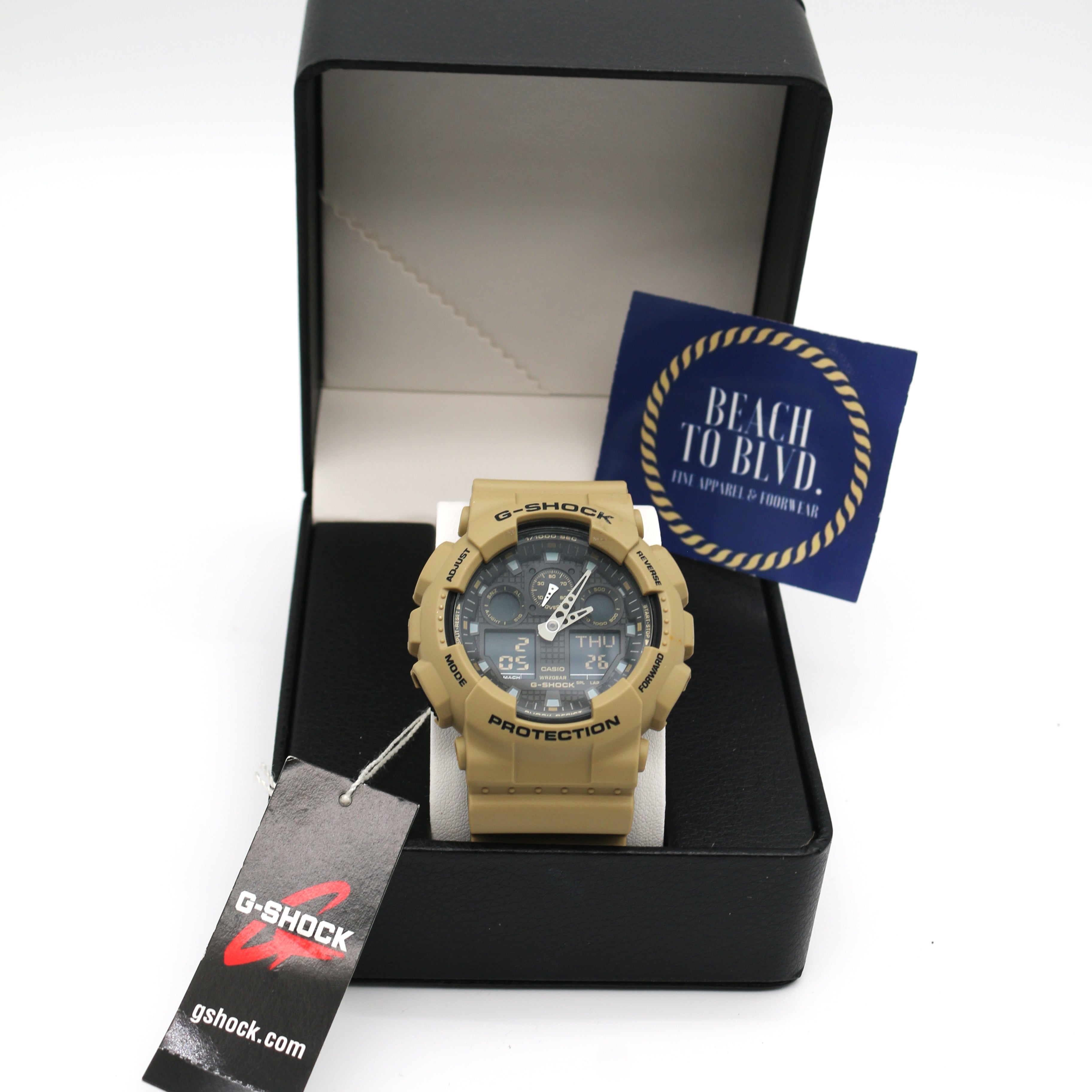 Casio G-Shock Analog-Digital GA100L-8A Watch - BeachToBlvd