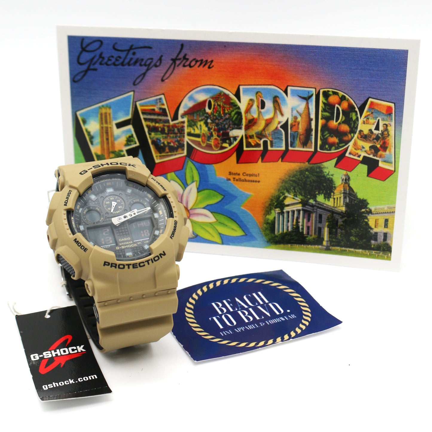 Casio G-Shock Analog-Digital GA100L-8A Watch - BeachToBlvd