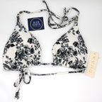 Phax Reversible Tie Side Latin Bikini Bottom- Toile Print & Stripe
