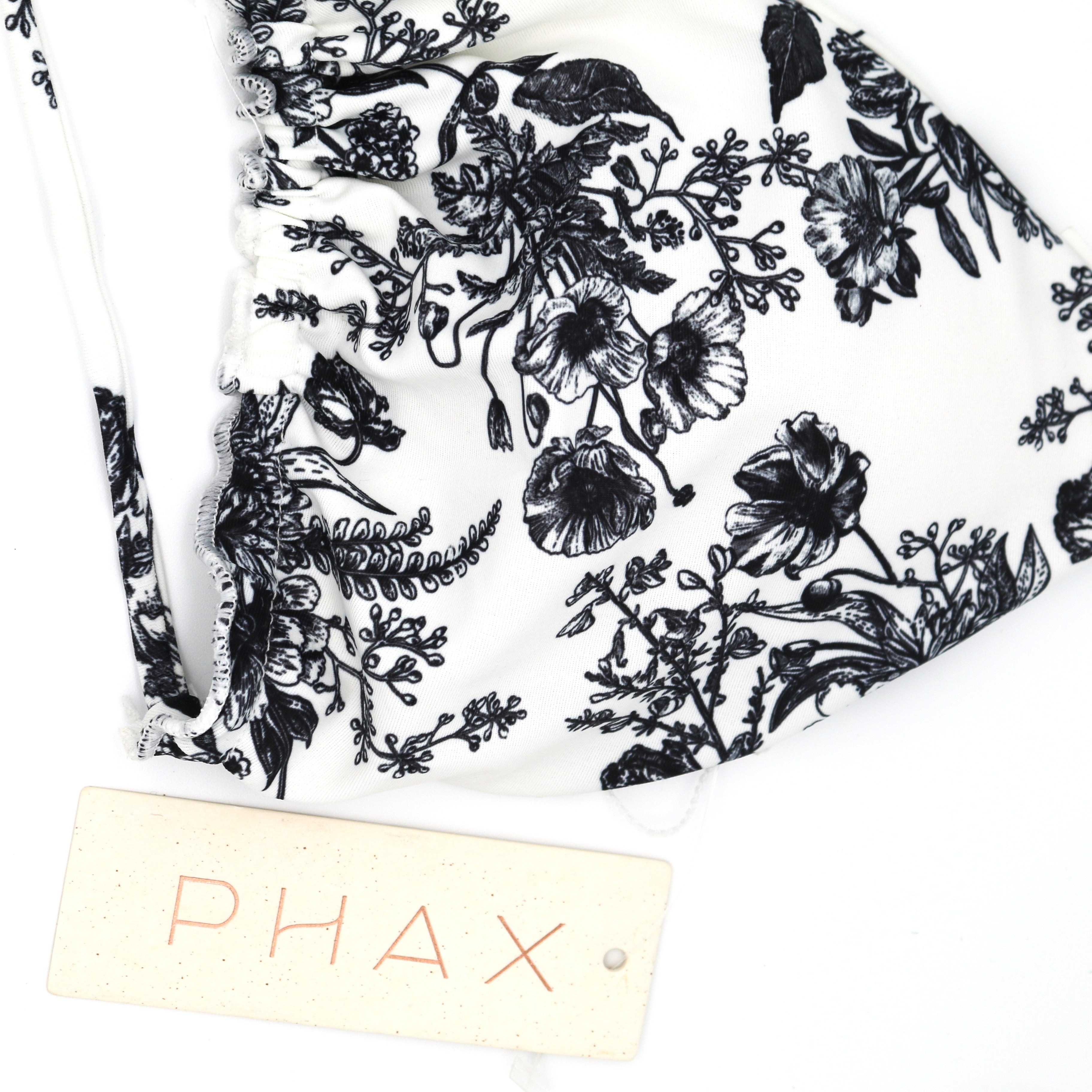 Phax Reversible Tie Side Latin Bikini Bottom- Toile Print & Stripe