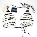 Phax Reversible Tie Side Latin Bikini Bottom- Toile Print & Stripe