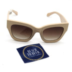 QUAY By The Way Sunglasses - Champagne/Brown