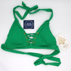Becca by Rebecca Women's Modern Edge Halter Bikini Top