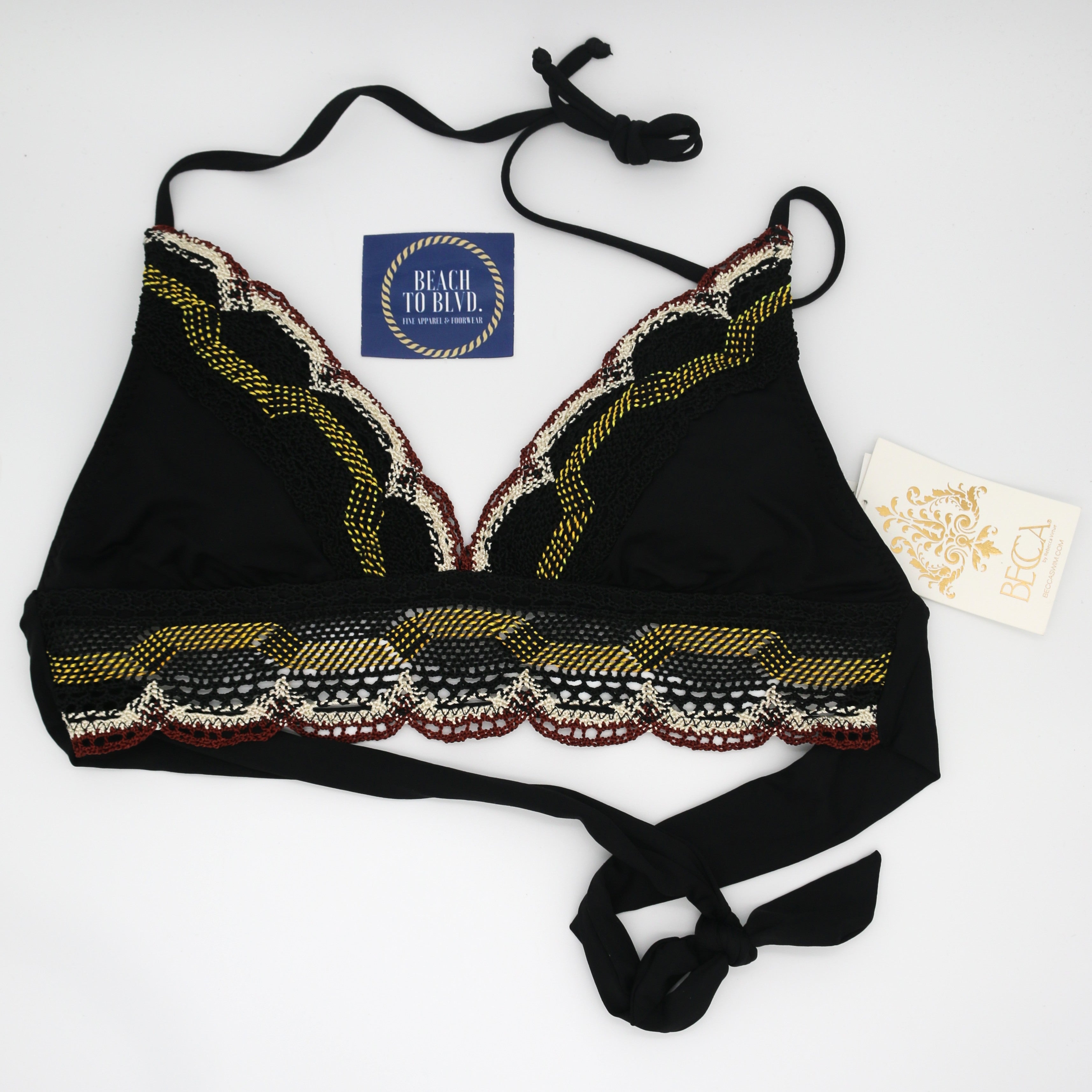 Becca by Rebecca Avery Banded Triangle Bikini Top