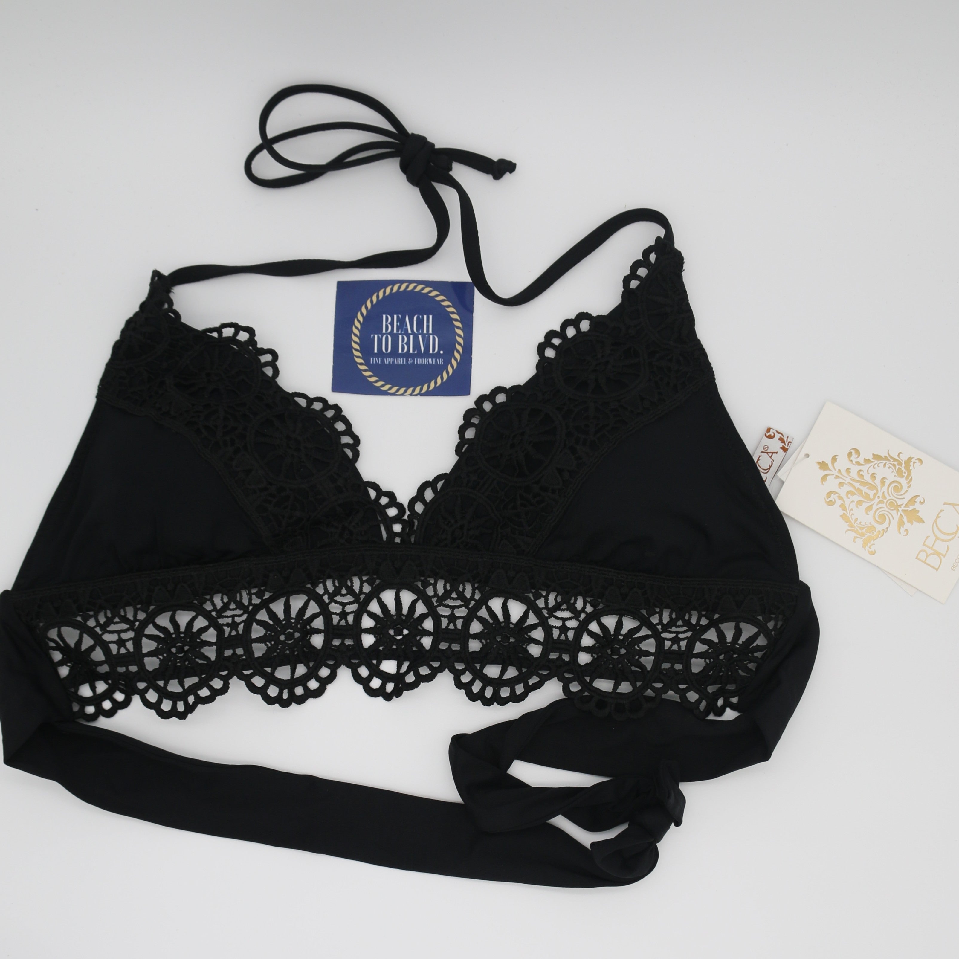 Becca by Rebecca Avery Banded Triangle Bikini Top